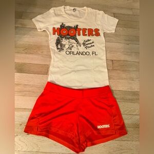 Hooters Girl Uniform Top & Shorts From Lake Buena Vista, Florida